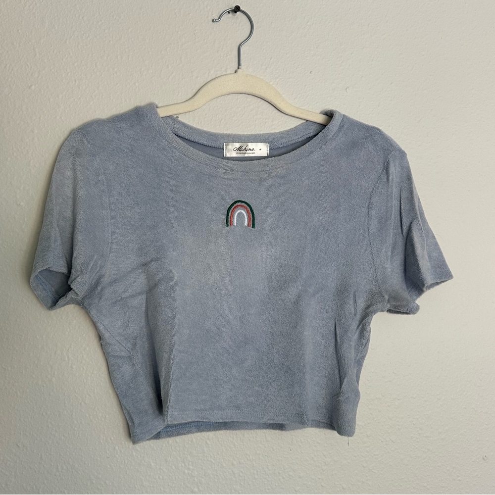 Terry baby tee